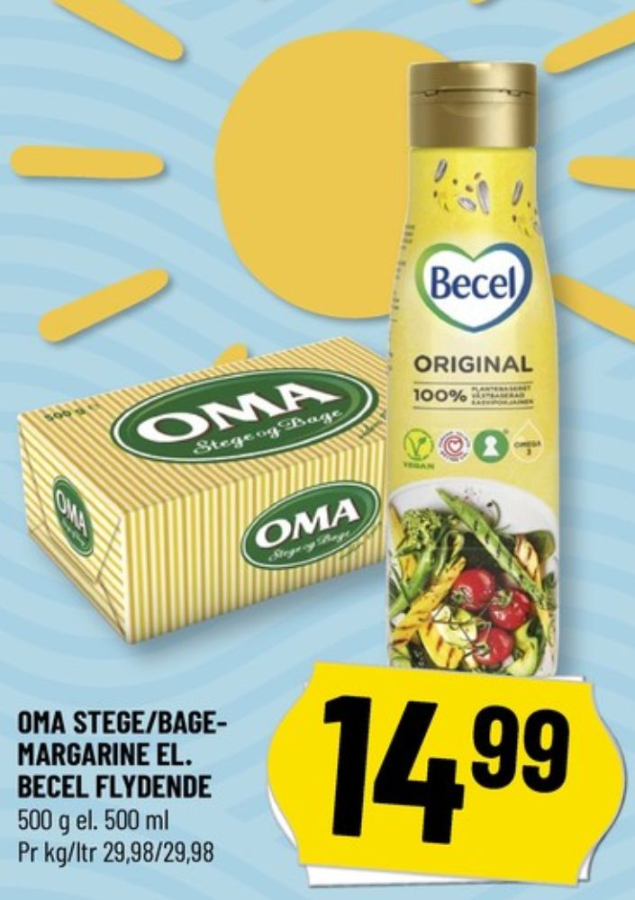 Becel, Margarine - flydende original