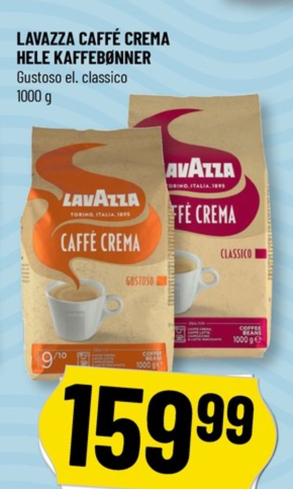 LavAzza Caffe Crema Gustoso, Kaffebønner