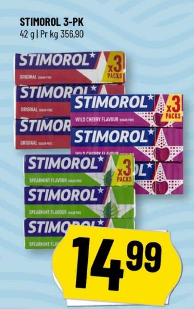 Stimorol, Tyggegummi Spearmint