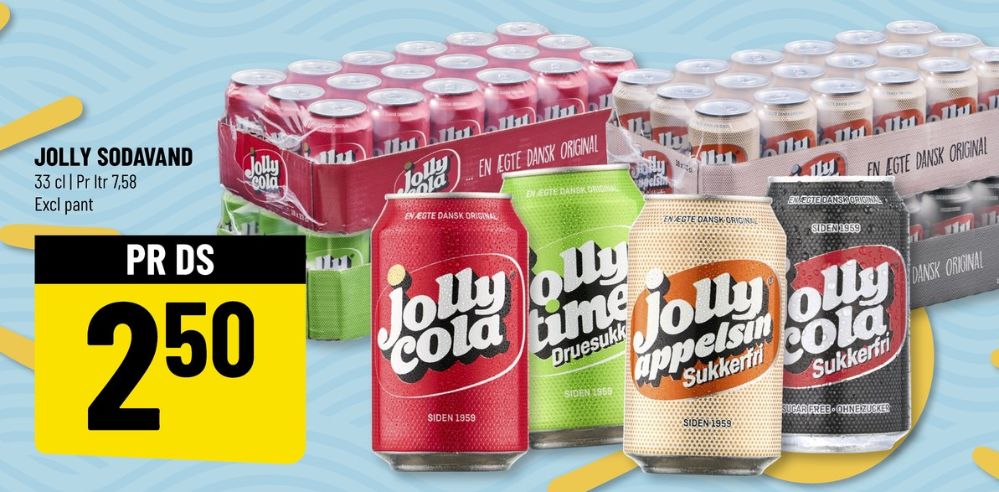 Jolly Cola Sukkerfri, Cola