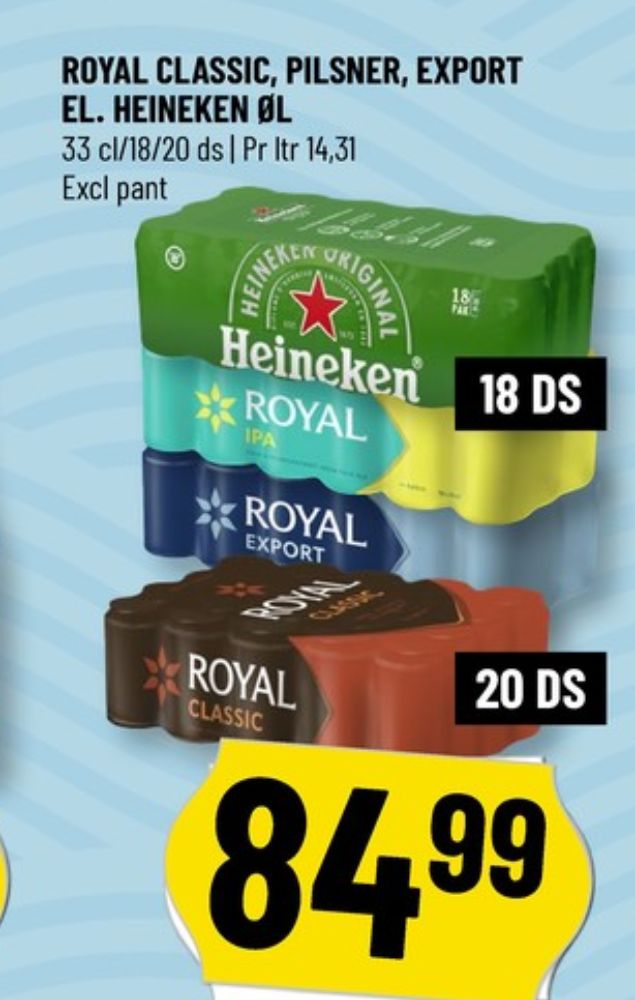 Royal Classic, Øl 20 pk.