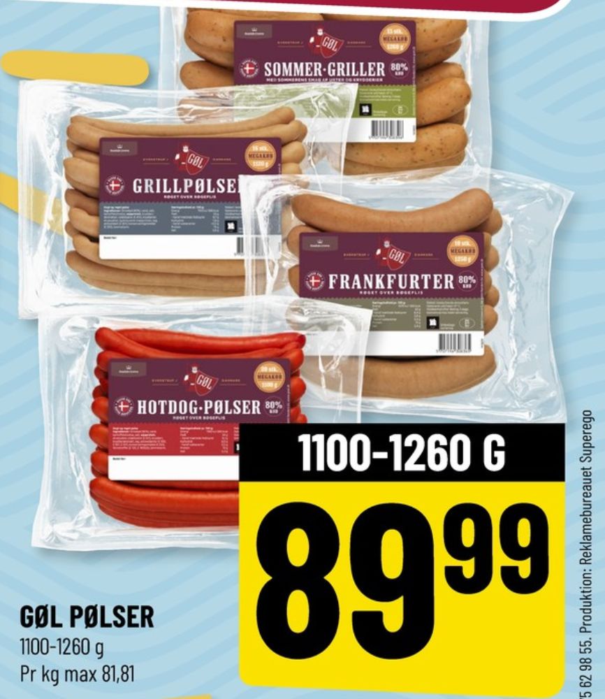 Gøl, Grillpølser