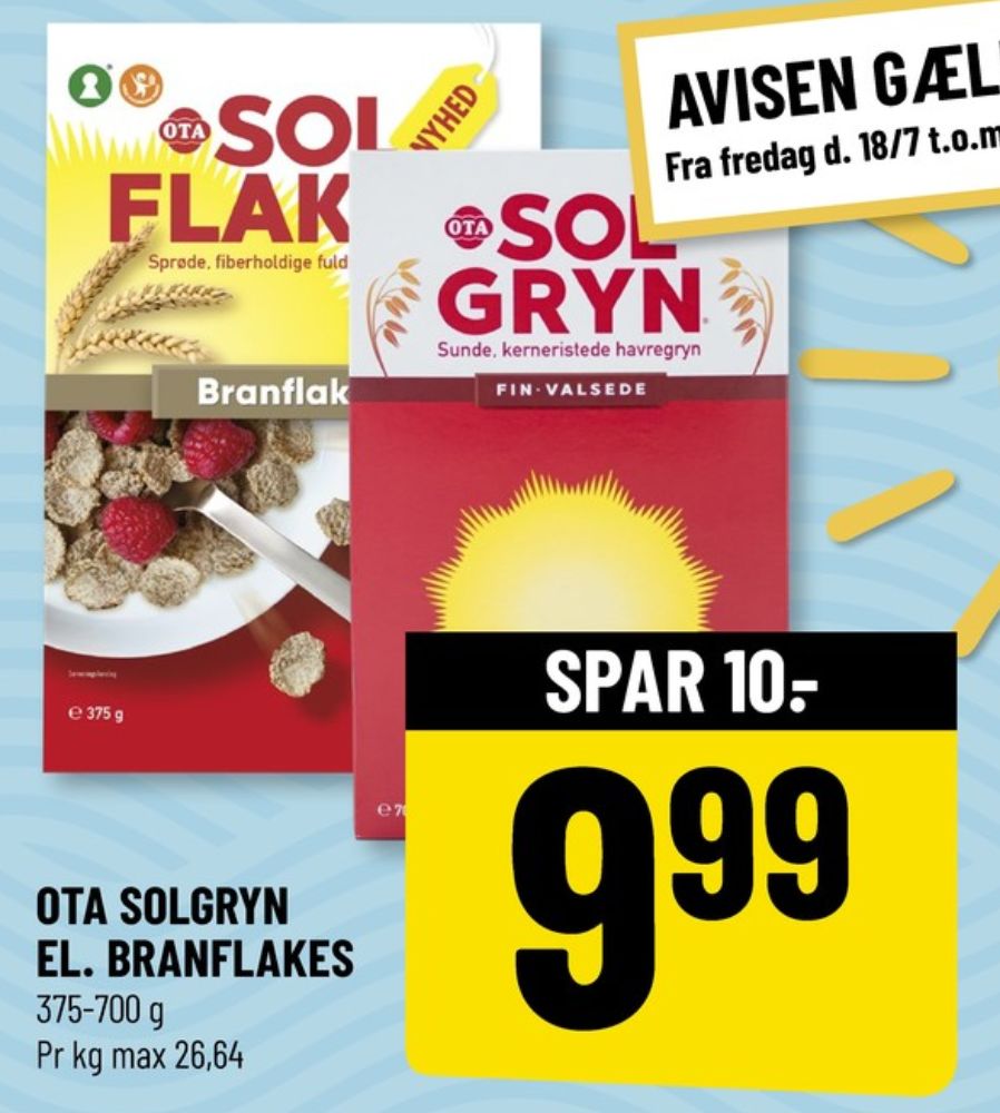 Ota Sol Gryn, Finvalsede Havregryn 