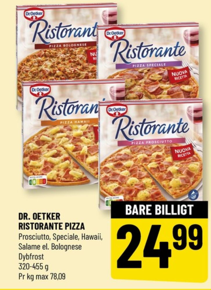 Ristorante, Pizza Speciale