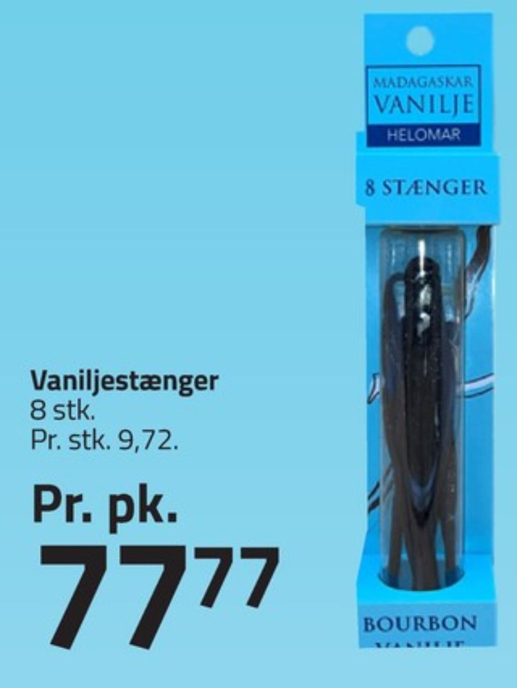 Helomar, Vaniljestang