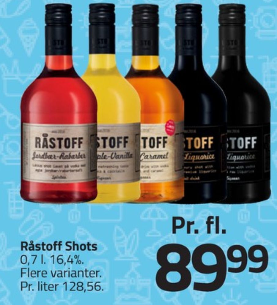 Råstoff Pure Liquorice, Shots