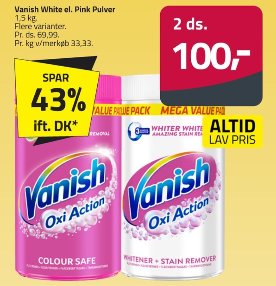 Vanish, Pletfjerner