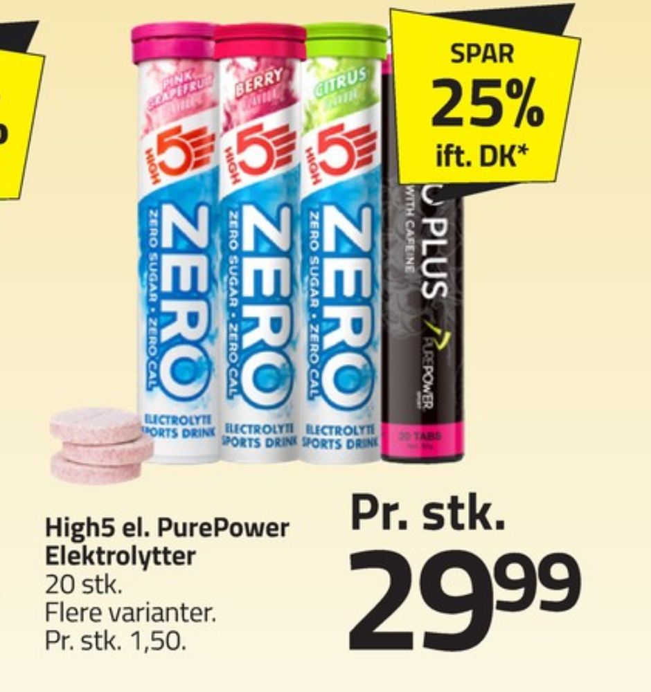 PurePower, Træningstilskud