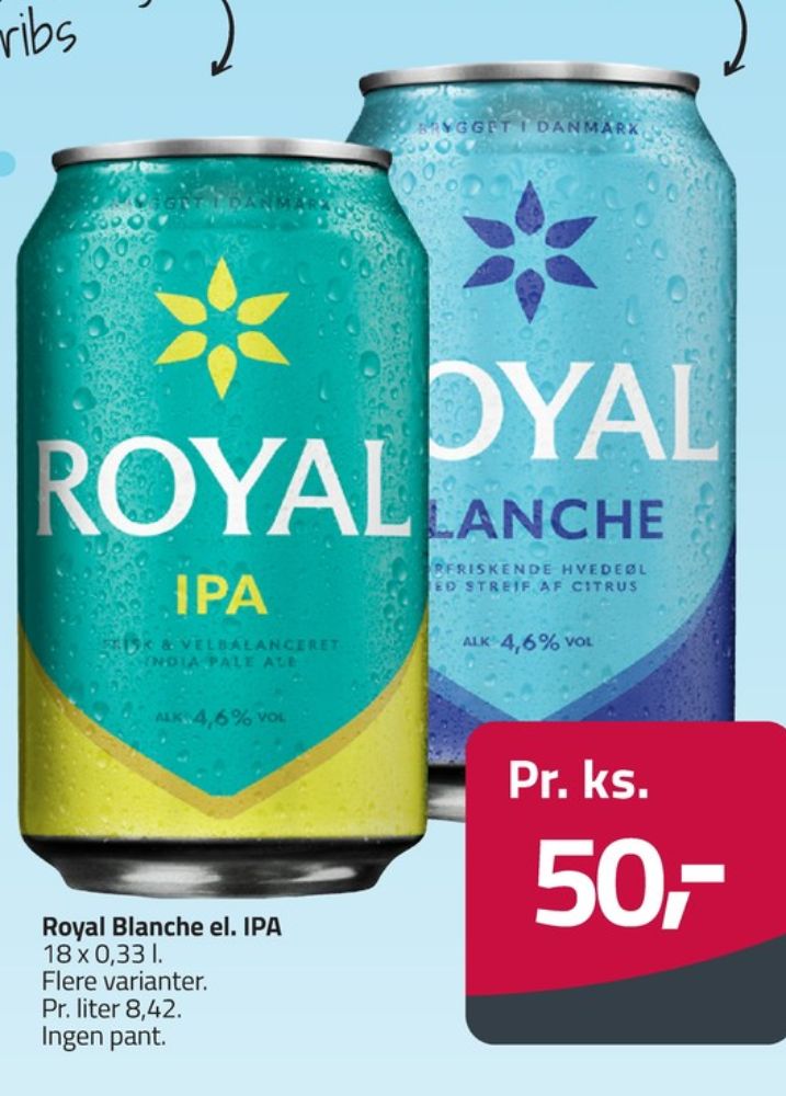 Royal Blanche, Øl 18 pk.