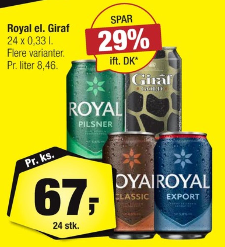 Giraf Gold, Øl 24 pk.