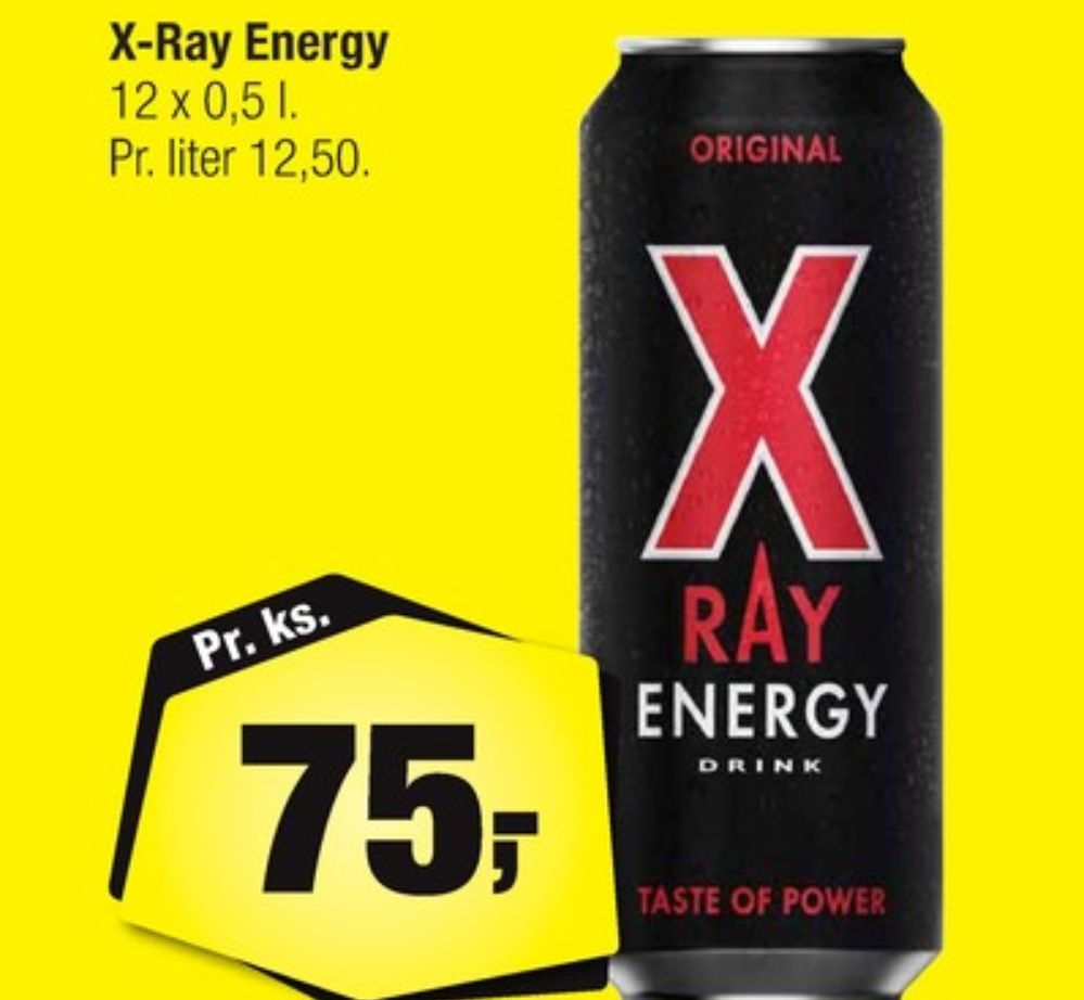 X-Ray, Energidrik