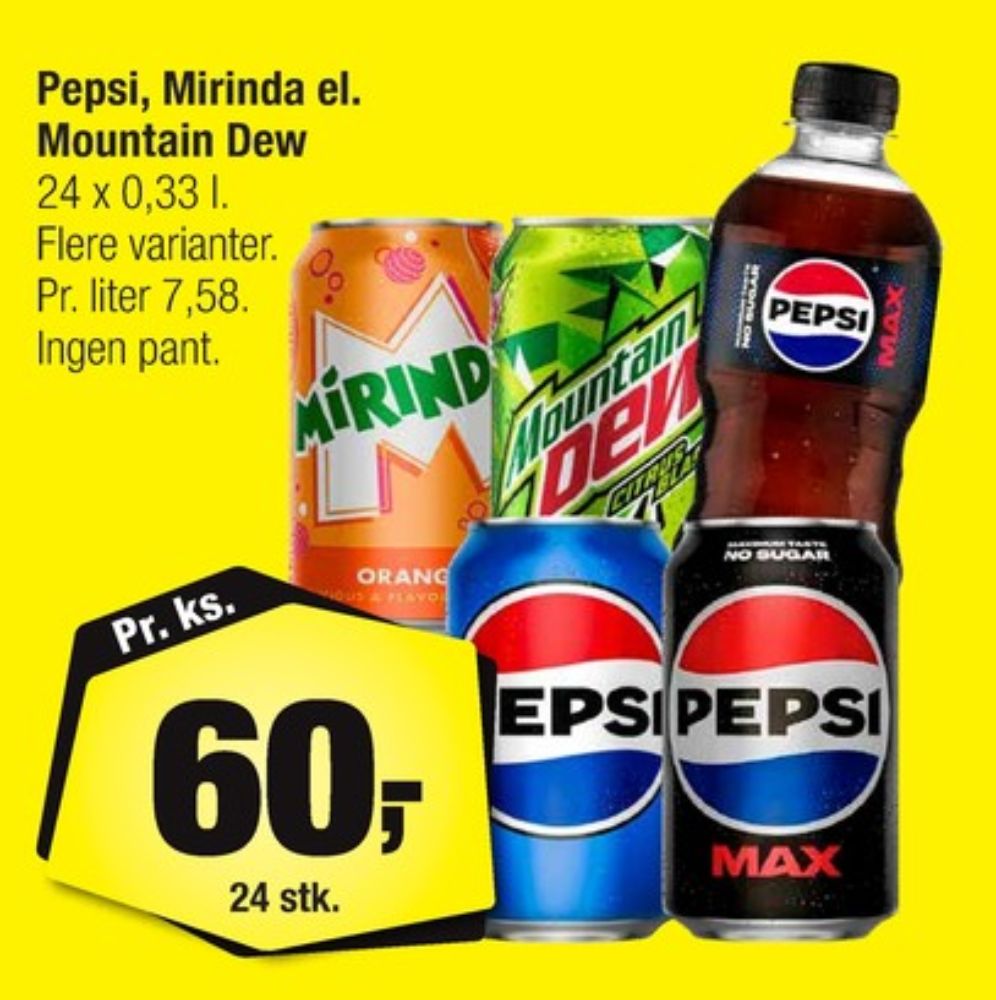 Pepsi Max, Cola 24 pk.