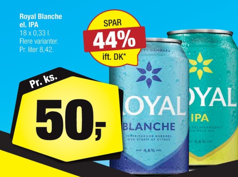 Royal Blanche, Øl 18 pk.