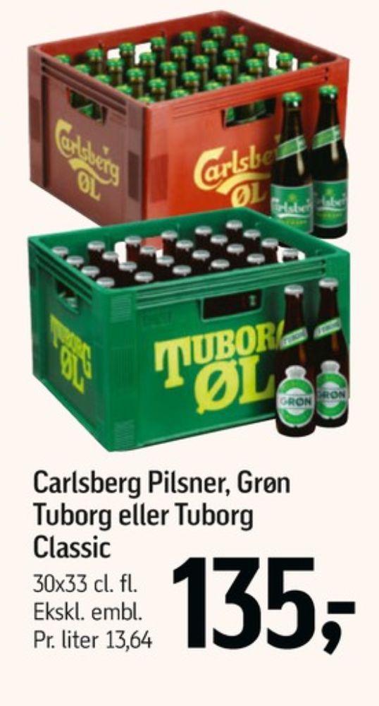 Tuborg Classic, Øl