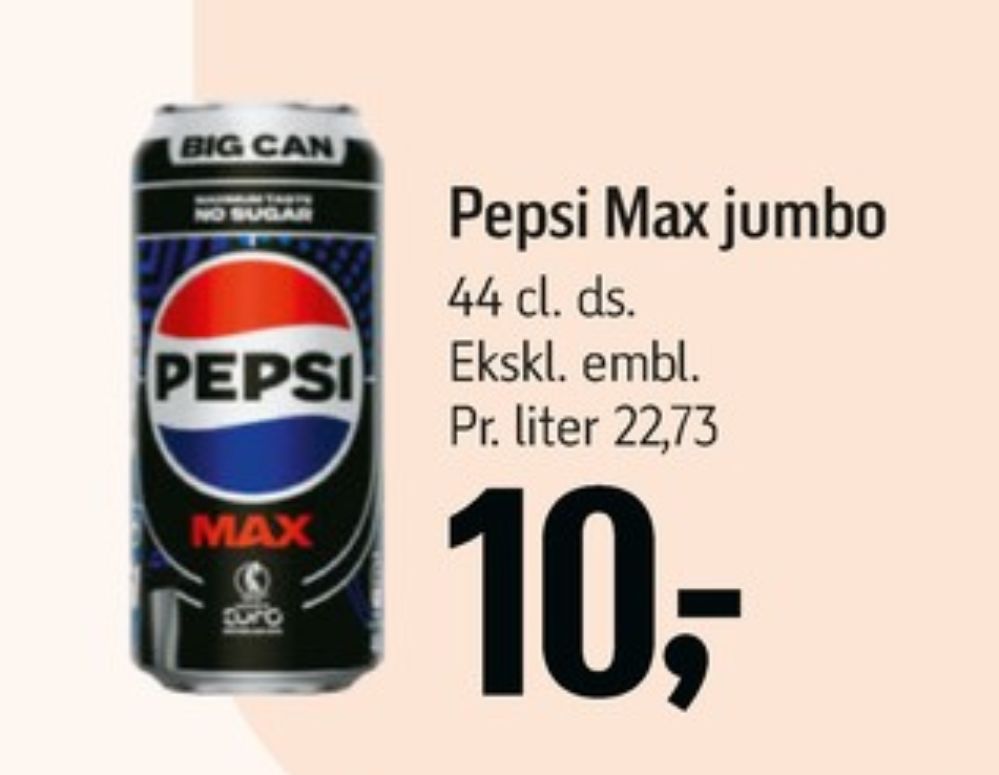 Pepsi Max Big Can, Cola