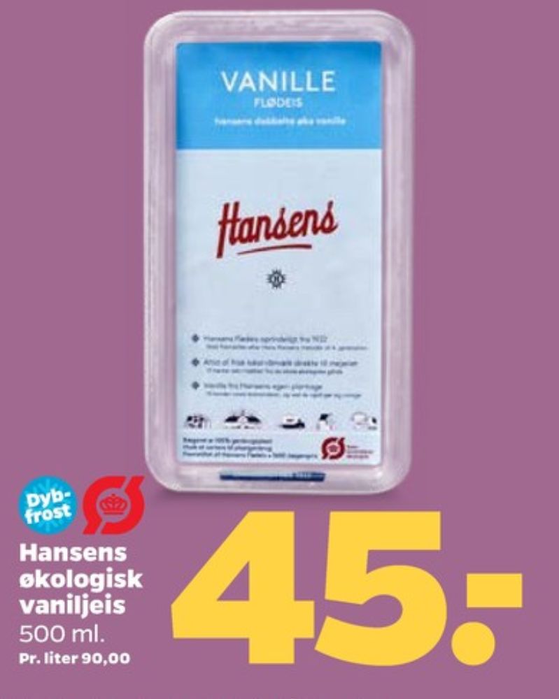 Hansens, Vanilje is