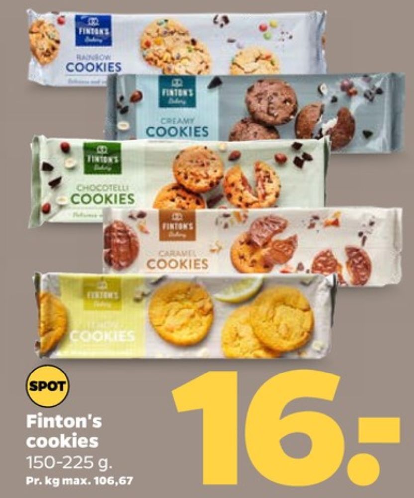 Fintons, Rainbow Cookies