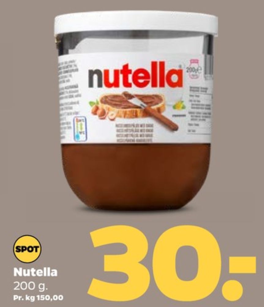 Nutella, Smørepålæg