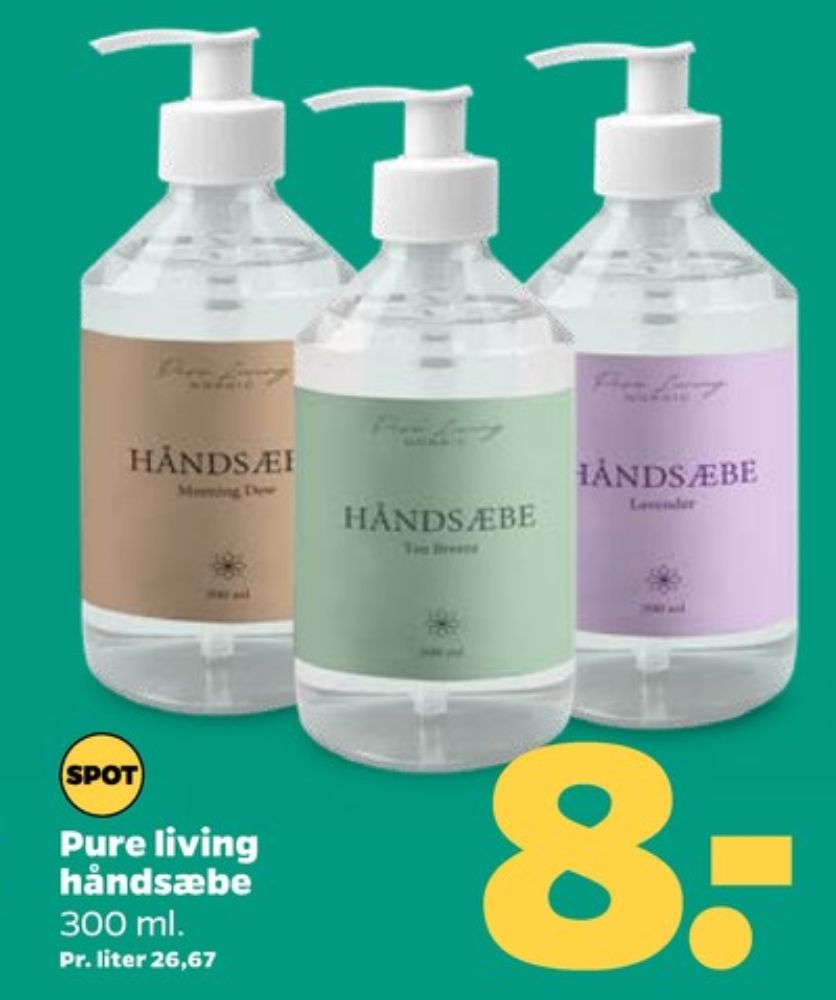 Pure Living, Flydende sæbe