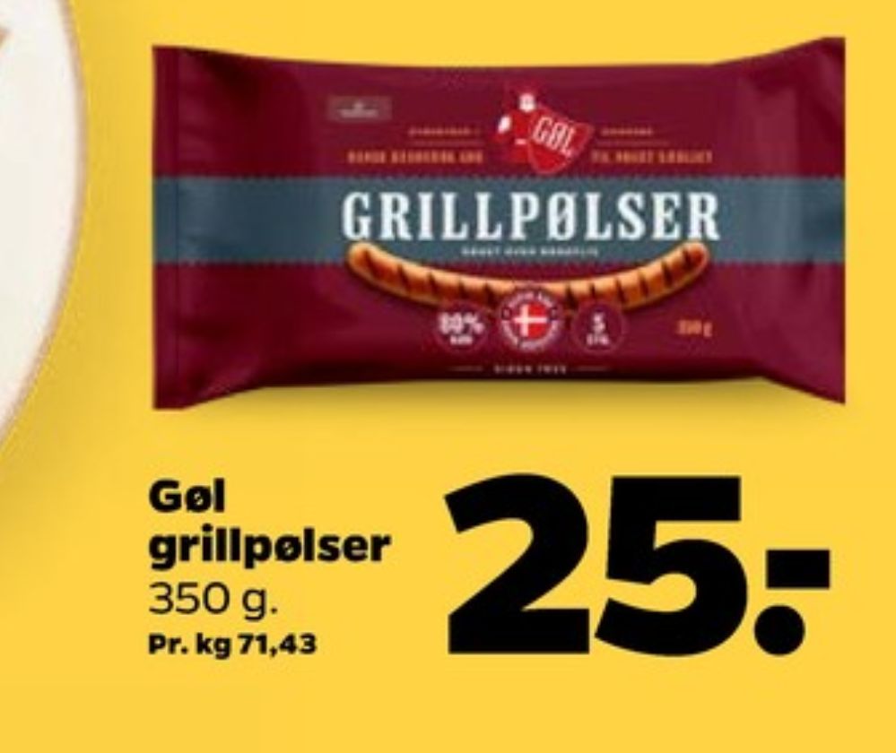 Gøl, Grillpølser