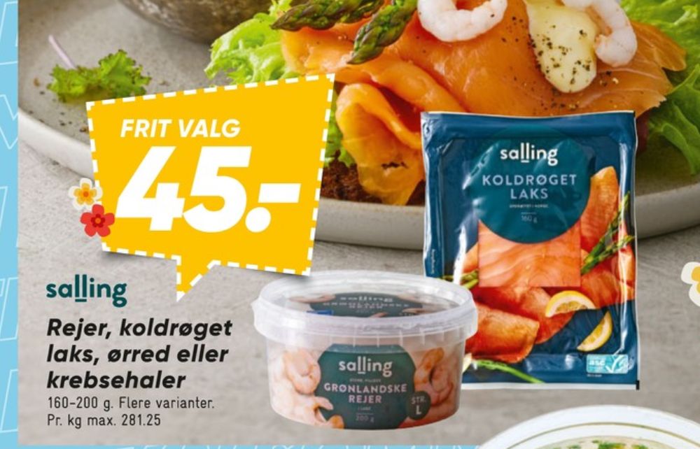 Salling, Laks i skiver