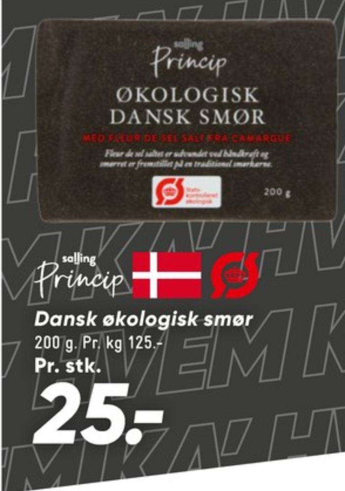 Salling Princip, Smør