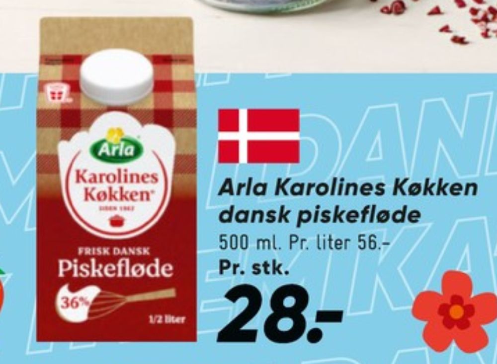 Karolines, Piskefløde 36%