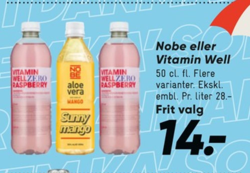 Vitamin Well Zero Rasperry, Vitamindrik