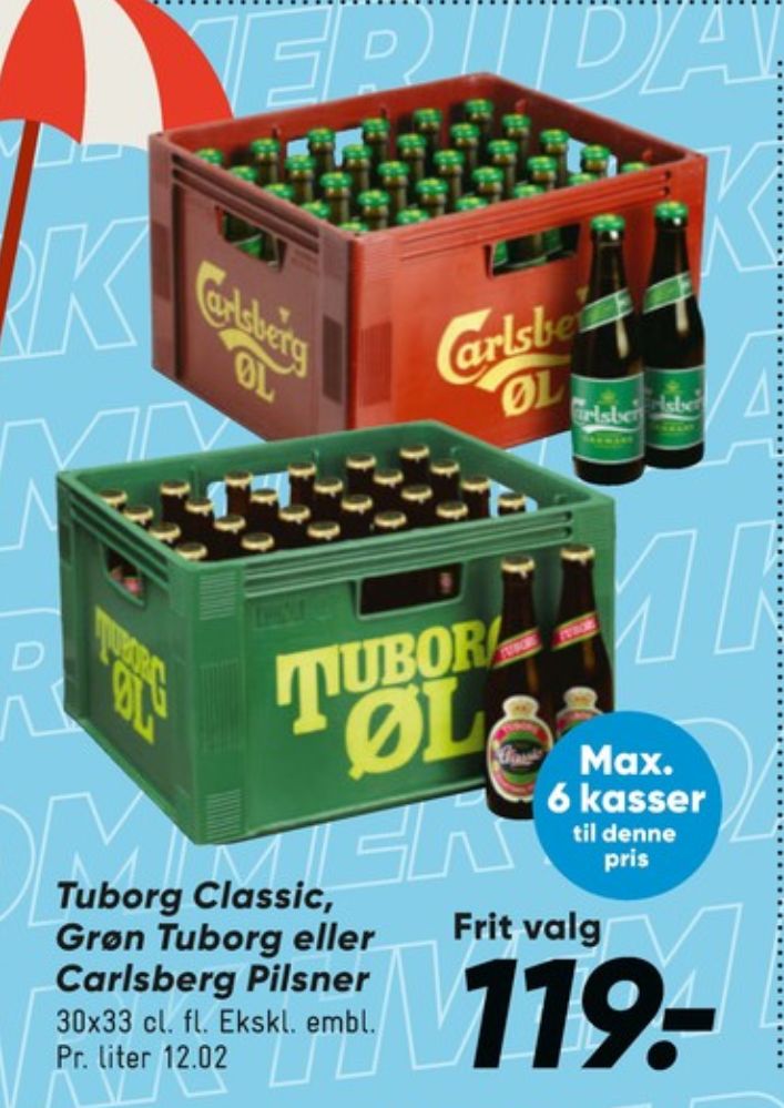Tuborg Classic, Øl
