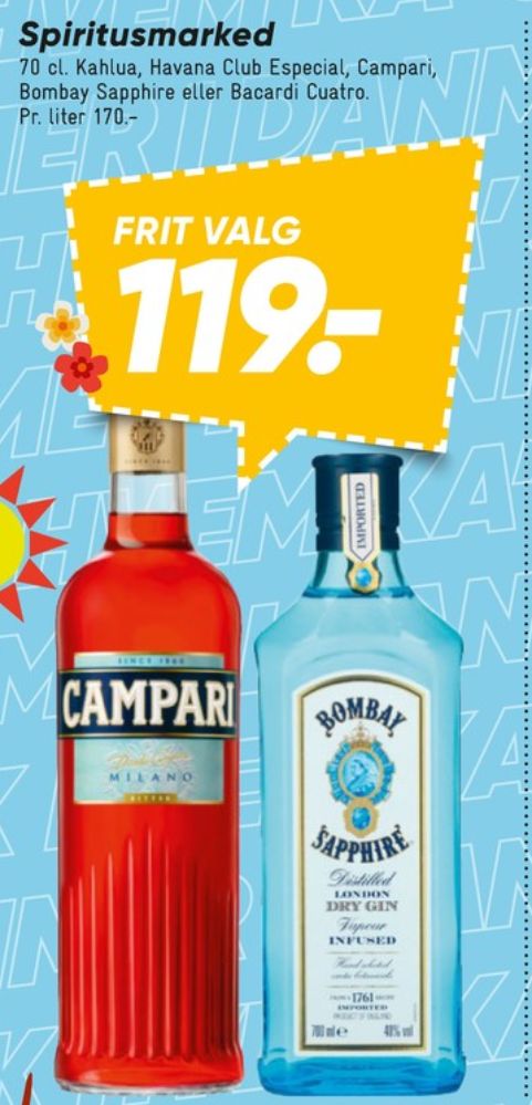 Campari, Bitter