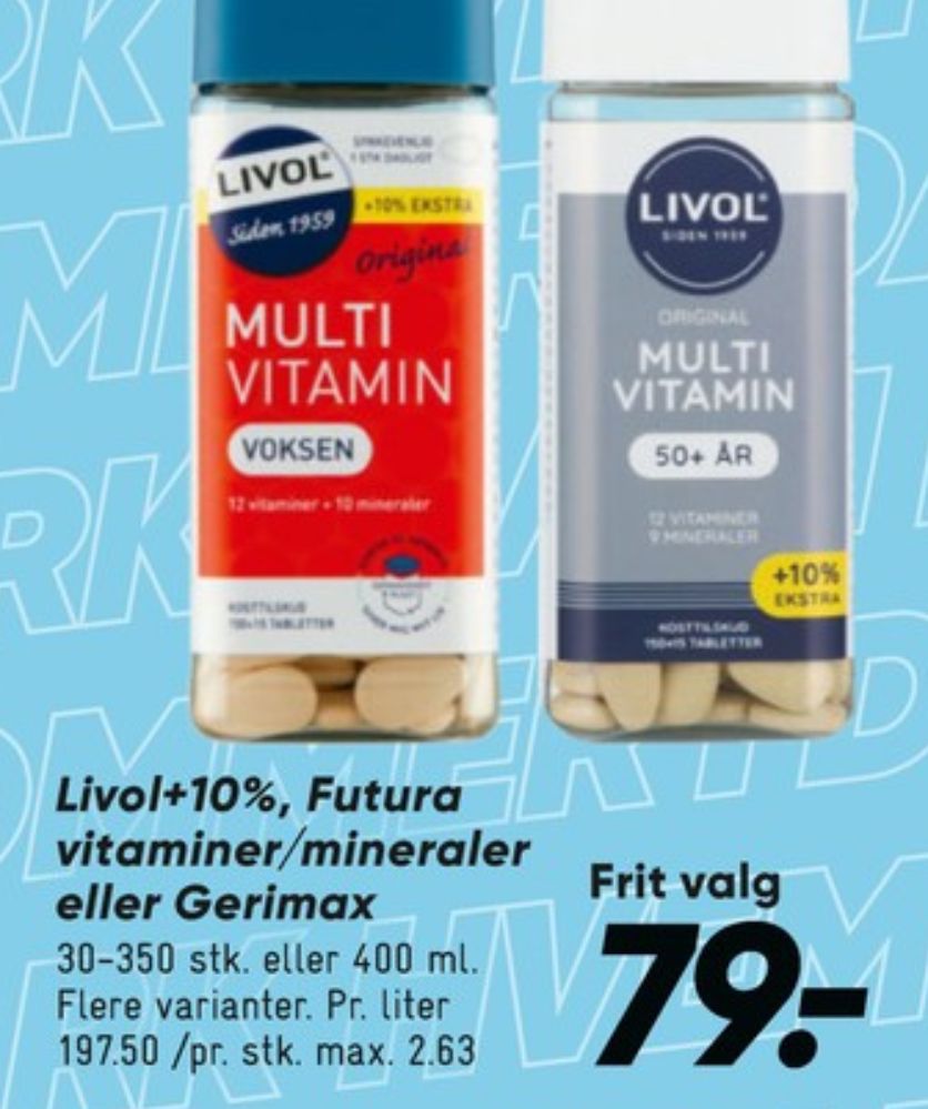Livol Multi, Mineraler