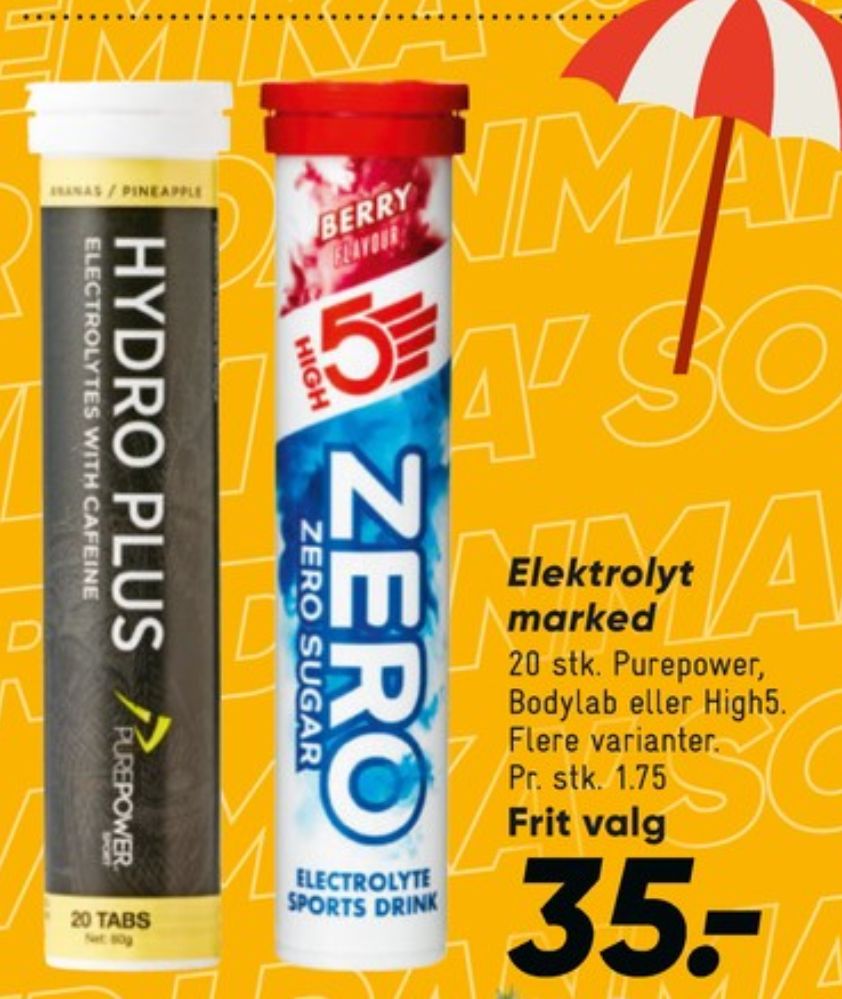PurePower, Træningstilskud