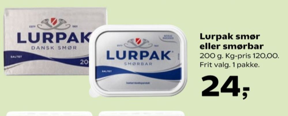 Lurpak, Smørbar
