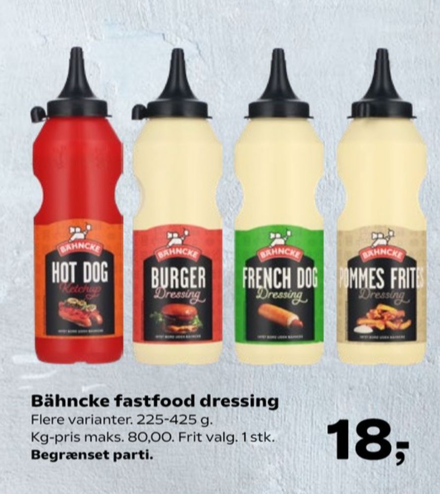 Bähncke, Pommes Frites Dressing