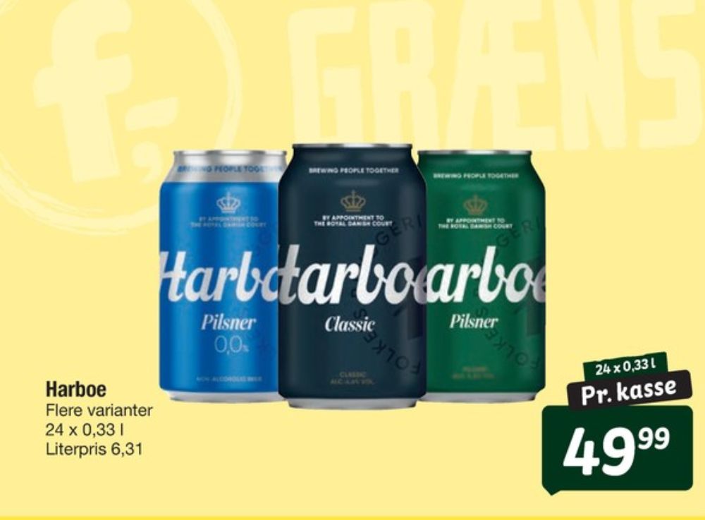 Harboe Pilsner, Øl 24 pk.