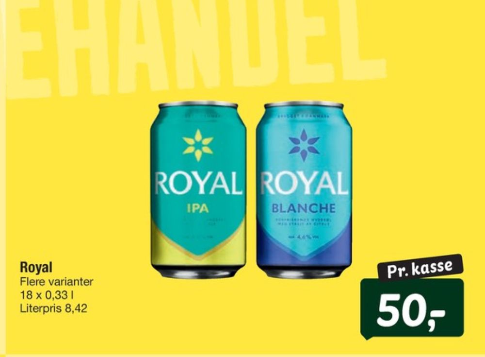 Royal Blanche, Øl 18 pk.