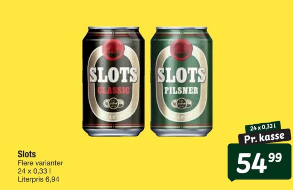 Slots Pilsner, Øl 24 pk.