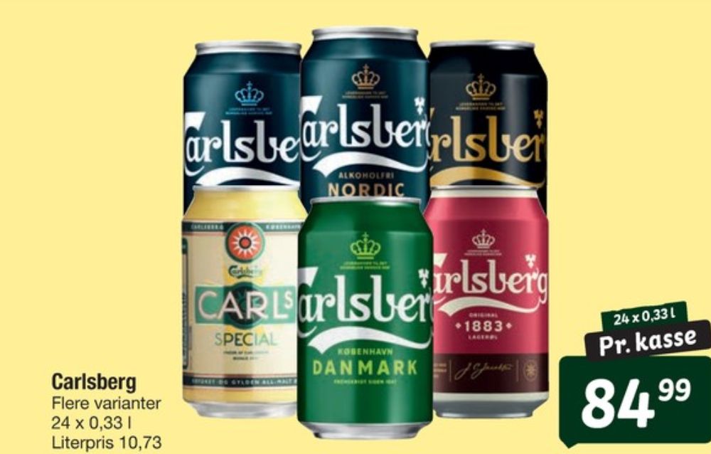 Carlsberg Sort guld, Øl 24 pk.