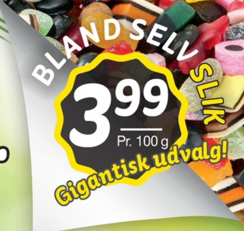 Bland selv slik