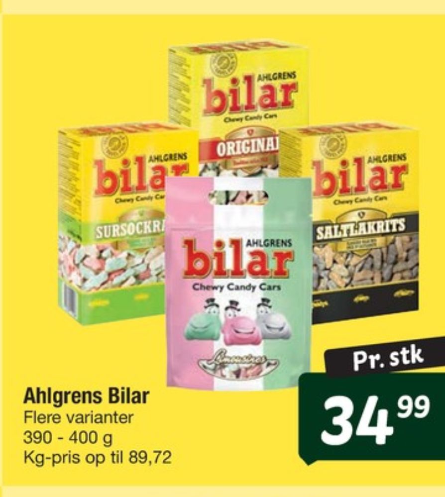 Ahlgrens Bilar Chewy Candy Cars, Slik