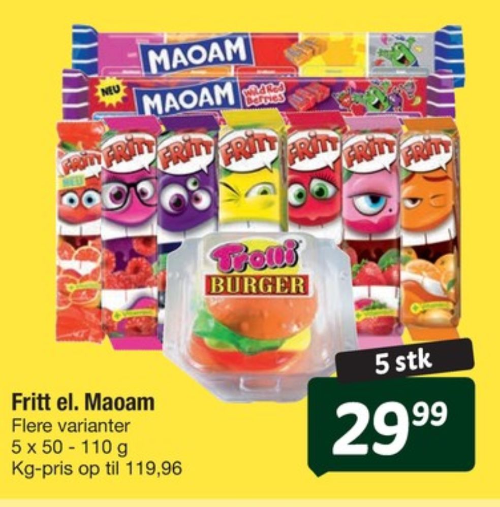 Maoam, Karameller