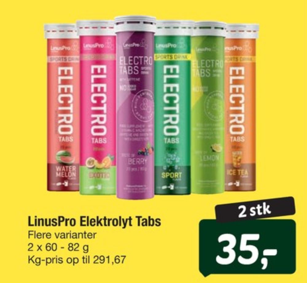 LinusPro, Træningstilskud