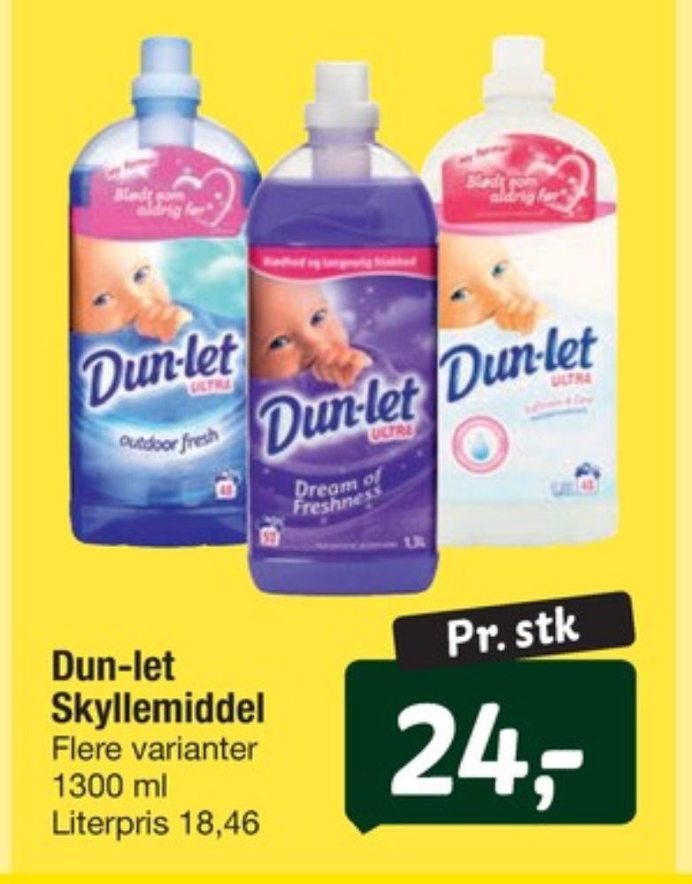 Dun-let, Skyllemiddel