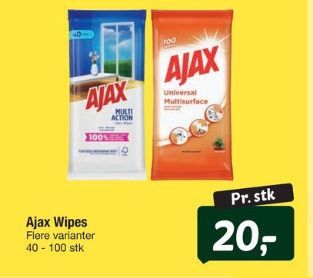 Ajax, Rengøringsservietter