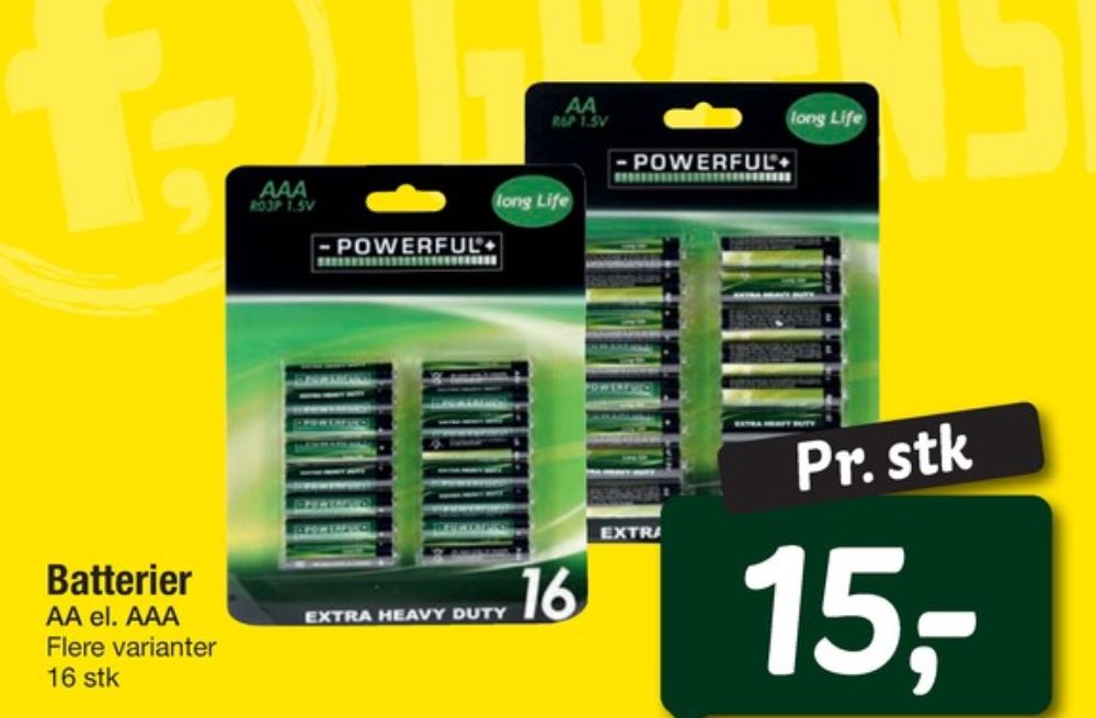 Batterier