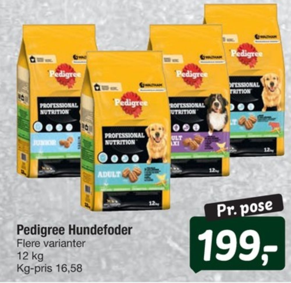 Pedigree, Hundefoder