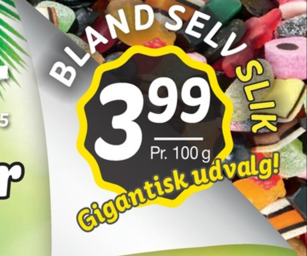 Bland selv slik