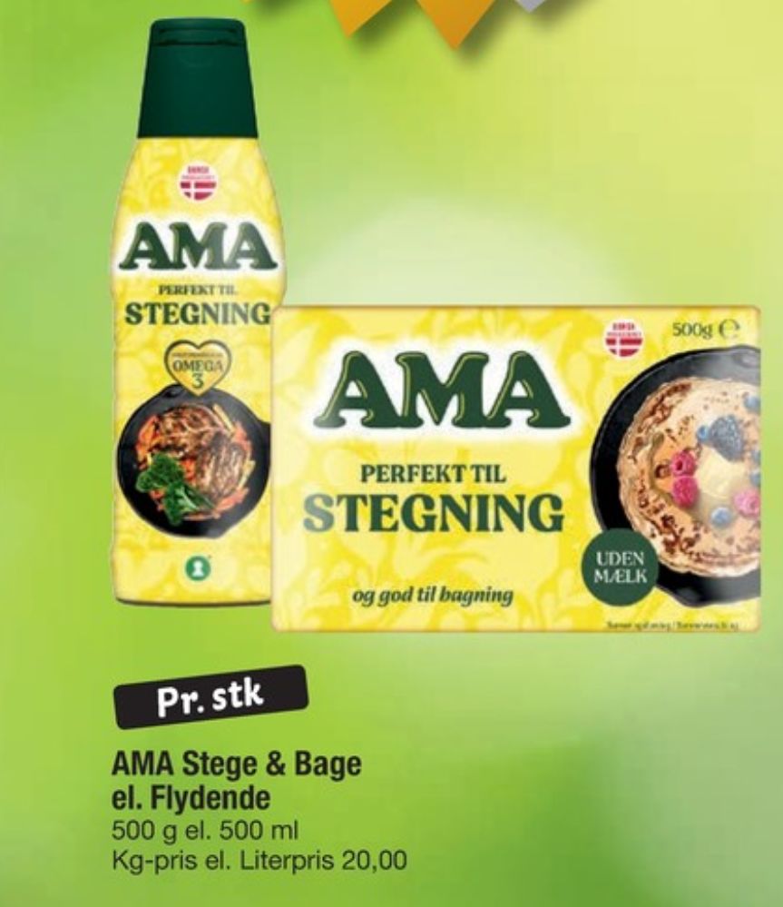 Ama, Margarine-flydende
