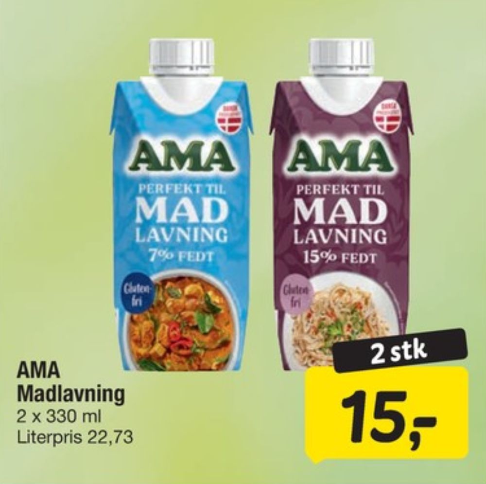 Ama, Madlavningsfløde 15 %