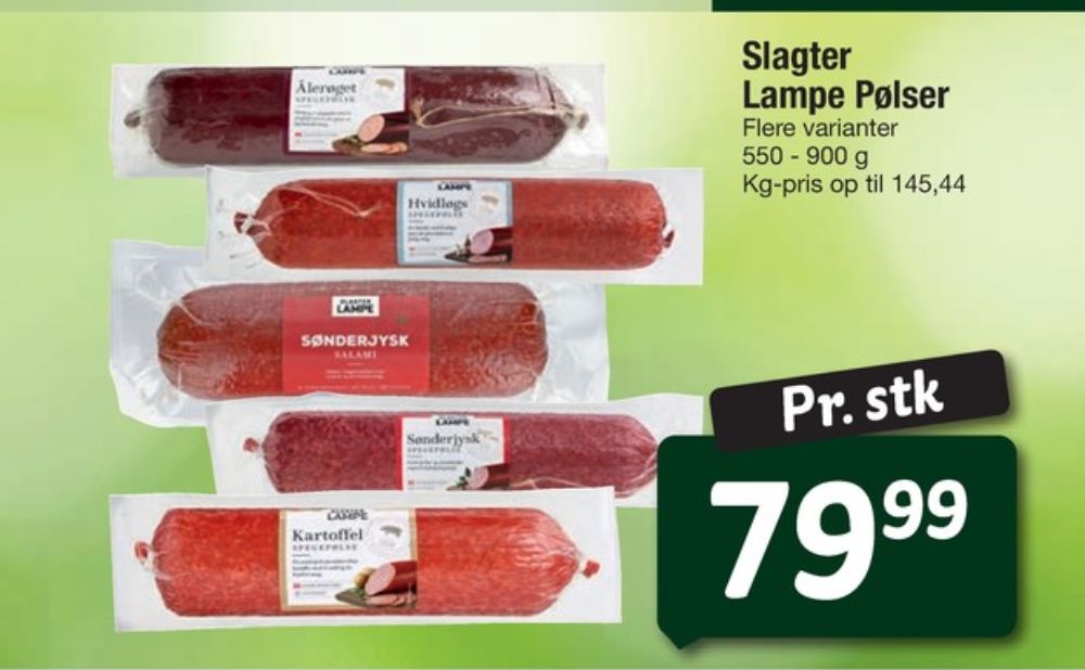 Slagter Lampe, Kartoffelspegepølse